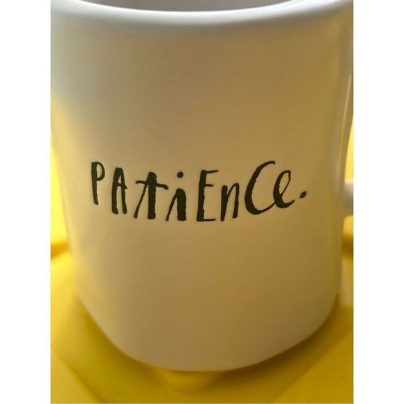Rae Dunn Artisan Collection by Magenta Patience. ivory coffee/tea mug - Picture 1 of 2